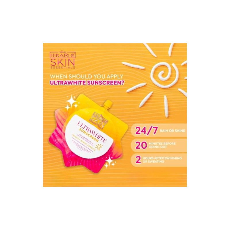 Hikari Skin Essentials Ultra White Sunscreen, SPF50 PA++++, UVA/UVB Protection,