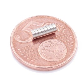 Aprilheld 80 Disc Magnets 3 x 1 mm N52 Strongest Class Neodymium Magnets Extra Strong Power Magnet for Notice Board, Whiteboard, Photo, Fridge Mini Magnetic Disc