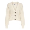 JDY JDYJUSTY Women's Cropped Oversized Knitted Cardigan Ribbed Fabric Jacket