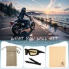 Anti-Fog Safety Motorcycle Night Riding Sunglasses Foam padded Goggle, Dustproof,