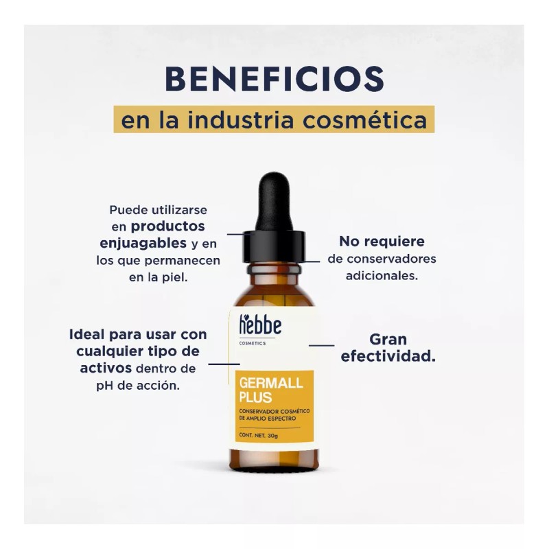 HEBBE COSMETICS CSVD8 Conservador Cosmético De Amplio Uso Germall Plus