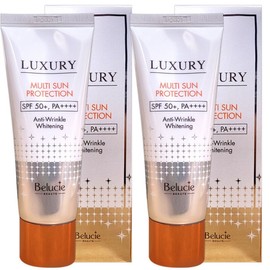 Kim Jung Moon Aloe Verusie Luxury Multi Sun Protection 65ml (2 Pieces)/Sunscreen / 김정문알로에 베루시에 럭셔리 멀티 선 프로텍션 65ml 2개선크림