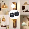 2Pcs Antique Light Switch,Mounted Wall Light Switch,Round Old-Fashioned Flat Toggle