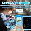 MoLingvora Drawing Tablet with Bilingual Flashcards for Kids - Arabic