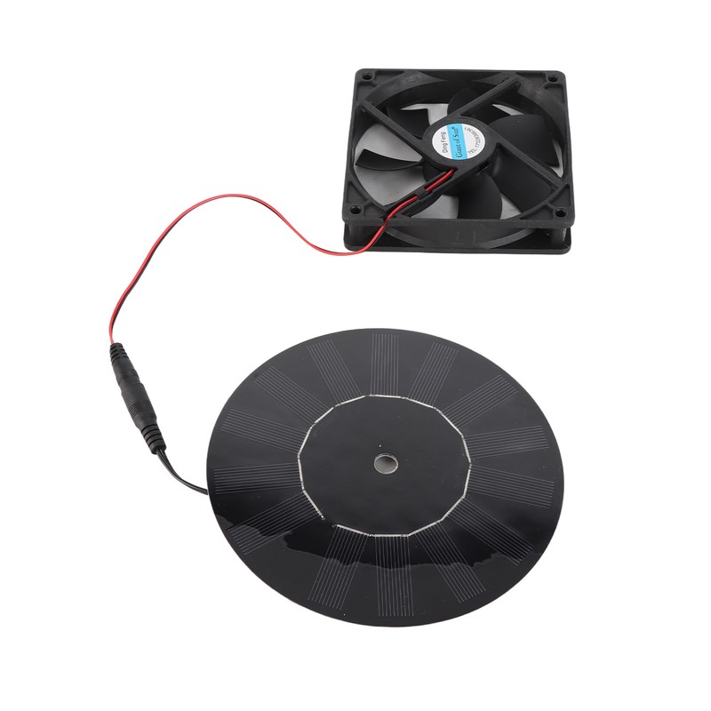 10W Solar Powered Exhaust Fan Monocrystalline Silicon Solar Panel Fan
