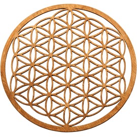 MC-TREND® High-quality flower of life made of wood (diameter 30 cm)