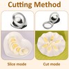 Sharelove Egg Slicer Multifunctional Stainless Steel Egg Slicer for Boiled