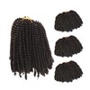 3 Pack Spring Twist Crochet Braiding Hair 8 Inch Twist
