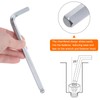 sourcing map Ball End Hex Key Wrench 8mm L-Shape Long