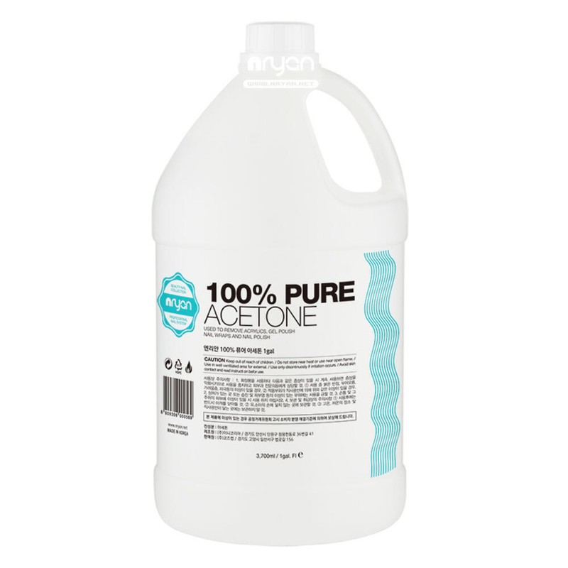 Enlian 엔리안 100% 퓨어 아세톤 갤런 / 네일샵용 대용량 3700ml
