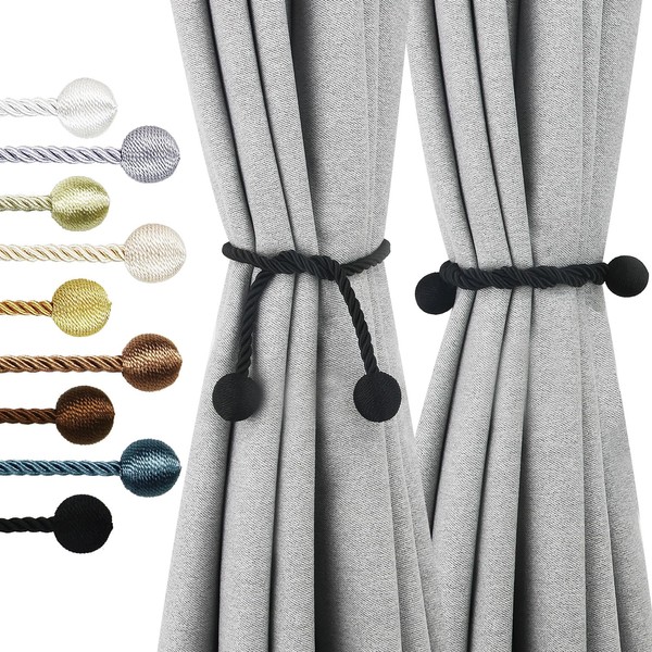 Nieffeiy Curtain Tiebacks Outdoor Elegant Decorative Tie Backs Modern Rope