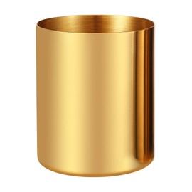 Gold Pen Holder for Desk, 304 Stainless Steel Pen Organizer for Desk, Pencil Holder,Pencil Cup,Pen Cup,Desktop Stationery Organizer