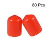 uxcell 80pcs Rubber End Caps 3/8"(9.5mm) ID Vinyl Round End