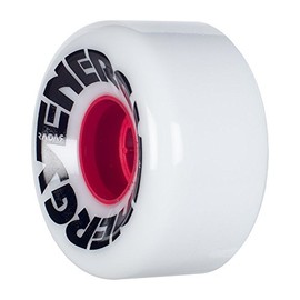 Radar Wheels - Energy 62 - Roller Skate Wheels - 4 Pack of 78A 32mm x 62mm Quad Skate Wheels | White