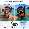 Snorkel Mask Set for Adults – Tempered Glass Diving Goggles