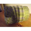 Plaid 10 yards WIRE RIBBON PURPLE & GREEN PLAID Easter