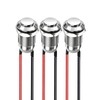 Vitalux 3pcs 12mm High Head Stainless Steel Pre-wired Latching Self