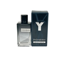 YVES SAINT LAURENT YSL Y Men Perfume Parfum MINI splash on SMALL TRAVEL SIZE 7.5 ml / 0.25 Fl oz