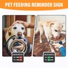 EliteSign Dog Feeding Reminder Sign with Magnet, Pet Feeding Tracker