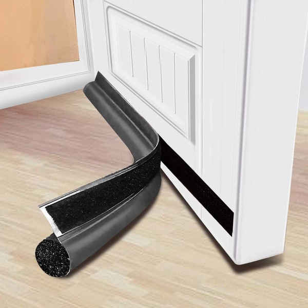 MAXTID Door Draft Stopper 36 inches Grey Under Draft Blocker Exterior Door Soundproofings Underdoorseal Guard