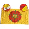 NWFlags Outdoor Heavy Lancashire Flag 5ft x 3ft 110d Knitted