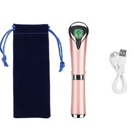 Electric Multi functional Ion Eye Beauty Machine Wrinkles Smoothing Anti Aging (Rose Gold)