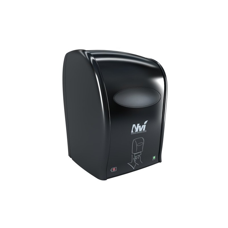 D68003 Nvi Electronic Touchless Roll Towel Dispenser, Black