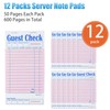 ZPARIK ZPARIK 12 Pack Pink Guest Checks Books for Servers