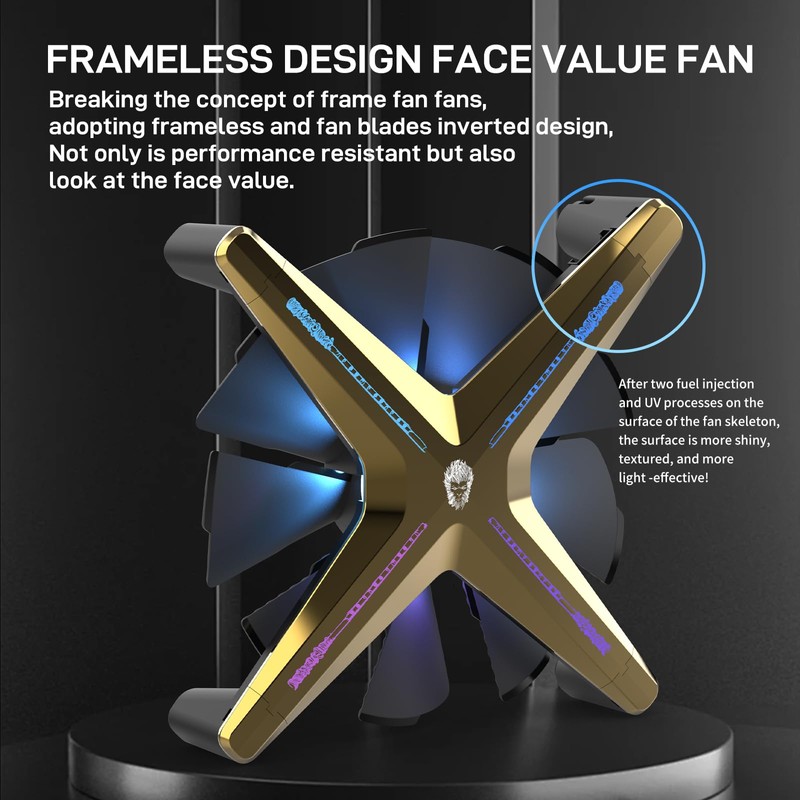ALSEYE X12 Case Fan ARGB PWM Computer Air Cooling Fan