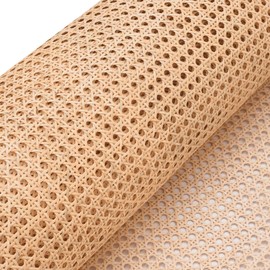 CLAYNIX 18" Width Rattan Webbing for Caning Projects Natural Pre - Woven Open Mesh Cane - Natural Rattan Cane Webbing (3 FEET)