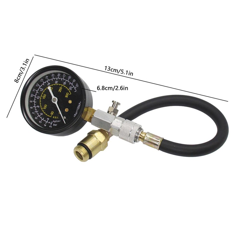2 Compression Gauge - Exquisite Engine Compression Tester for Car