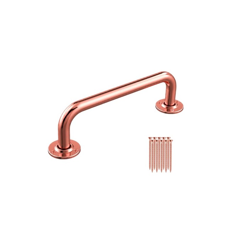 Bathroom Safety Grab Rail Anti-Rust 305x25mm Polished Copper