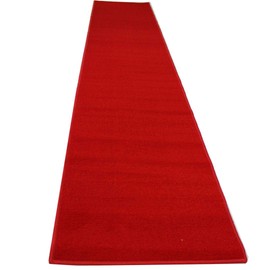 Mybecca Non-Slip Red Carpet Aisle Runner High Class VIP Quality for Parties & Hollywood-Feel Events, 2 x 10 ft (1ft.8 x 10 ft) Red