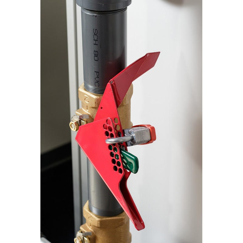 Brady Ball Valve Lockout, for 1-1/4" - 3" Outside Pipe