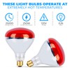 OHLECTRIC R40 Red Infrared Heat Flood Bulb with E26 Medium