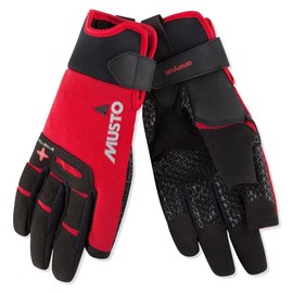 Musto Perfomance Sailing Yachting and Dinghy Long Finger Gloves Red - Adult Unisex - Lightweight Breathable - Lightweight Stretch