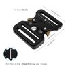 Anprecial 2 Pack Metal Side Release Buckle 1.5 Inch Adjustable
