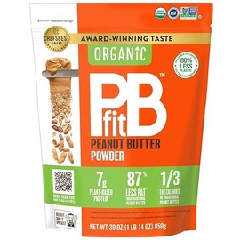 Organic PB-Fit Peanut Butter Powder, 30 Ounce, 1.88 lbs