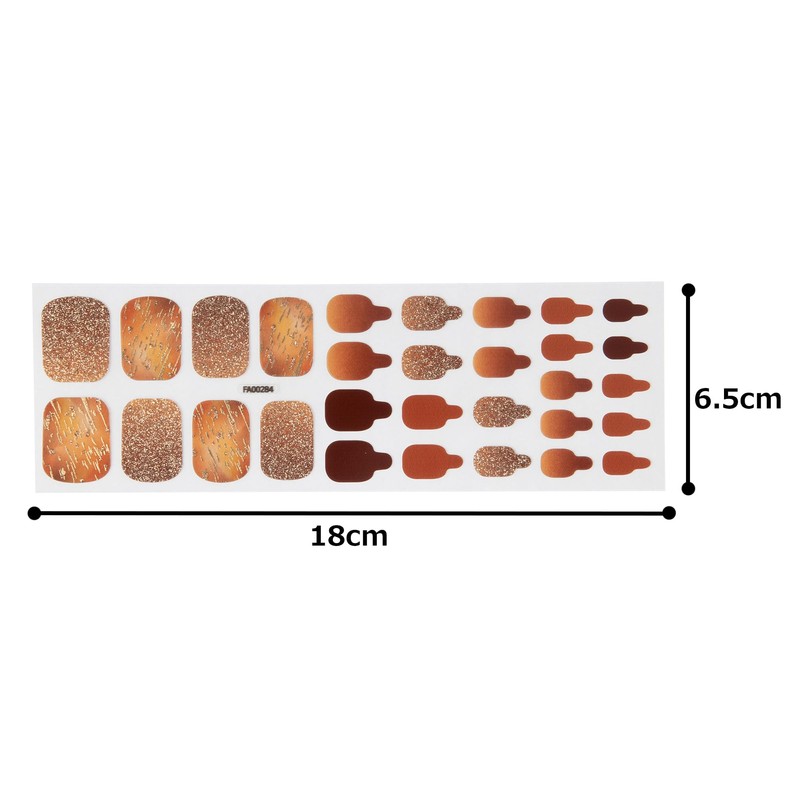 ZINIPIN FA00284 Just Stick Foot Nail Seal, Smoky Brown