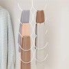 1 Pack Scarf Holder with 12 Compartments, Scarf Hangers, Scarf