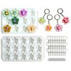 Alphabet Resin Molds Silicone with Hole - 27 Cavities Daisy