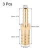 sourcing map Hose ID Brass Reducer Barb Hose Connection Adapter