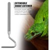 Zerodis Extendable Snake Capture Hook, Stainless Steel Telescoping Snake Catcher