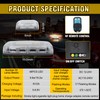 TIPHOPE Wireless Rechargeable LED Rooftop Beacon Strobe Lights,48LED 17 Flashing