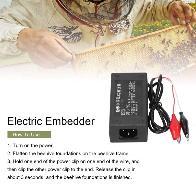 TOPINCN Electric Embedder Transformer Device Beekeeping Embedder Eu 100 Nest