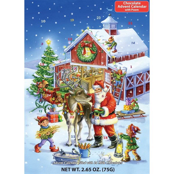 Vermont Christmas Company Ready Reindeer Chocolate Advent Calendar