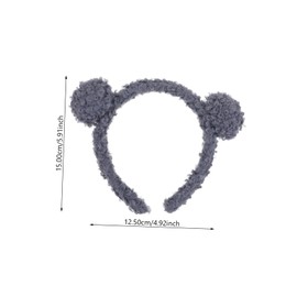 Ipetboom Hairband Decor 4pcs Bear Ear Headbands Lovely Style Headband Girls' Hair Fixing Tool Fashion Headwear for Women