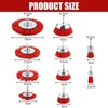 DAJAVE Pack of 10 Nylon Brush Sanding Brushes Drill with