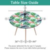 Vaukki Outdoor Picnic Fitted Tablecloth with a Hole and Zipper,