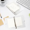 TECDW A7 Size Seal Notebook, PVC Clear Material Metal Ring